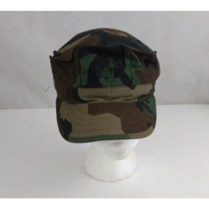 Military Utility Cap Unisex Fitted Cadet Camo Baseball Cap Size Large